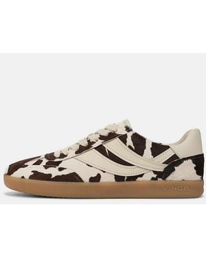Vince Oasis Calf Hair Trainer - White