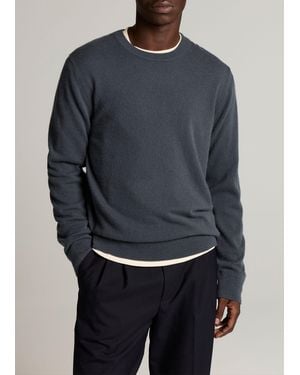 Vince Cashmere Crew Neck Jumper - Blue