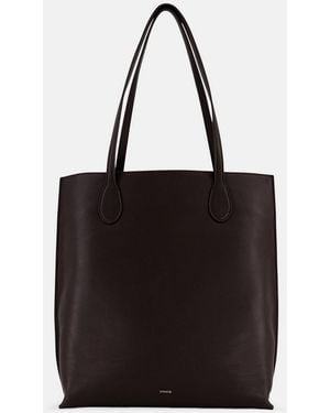 Vince Athene Nappa Leather Tote - Black