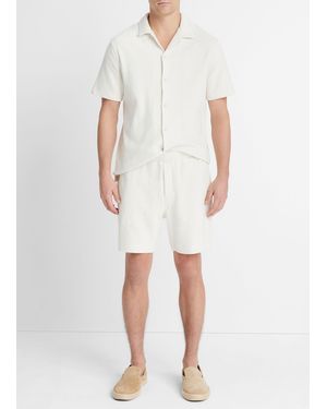Vince Bouclé Pull-on Short, Bone, Size Xxl - White