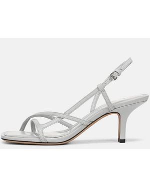 Vince Lillian Leather Slingback Sandal - White