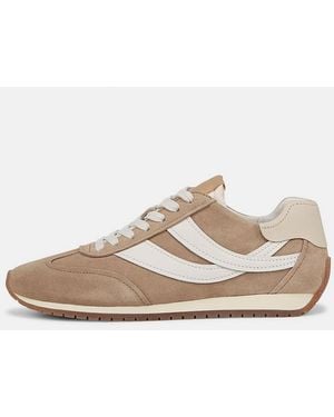 Vince Oasis Suede And Leather Runner Sneaker, New Camel/white Foam, Size 5.5