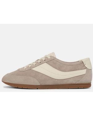 Vince La Suede & Leather Slip-On Runner Trainer - White