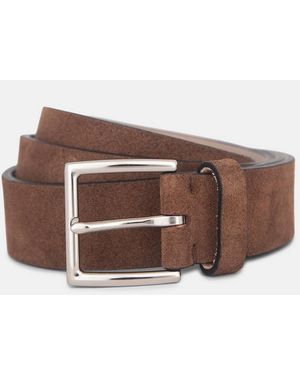Vince 35Mm Suede Belt - Brown