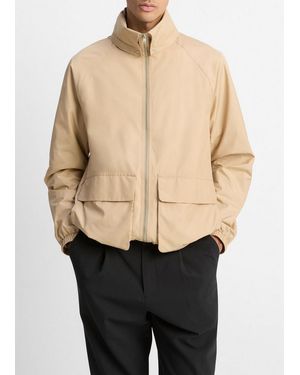 Vince Lightweight Hooded Windbreaker - Black