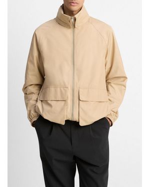 Vince Lightweight Hooded Windbreaker - Black