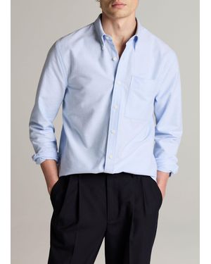 Vince Cotton Oxford Button-Down Shirt - White