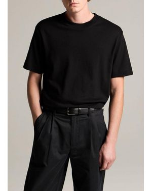 Vince Peached Cotton Jersey T-Shirt - Black