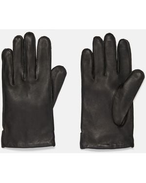 Vince Classic Cashmere-Lined Leather Glove - Black