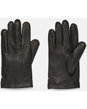 Vince Classic Cashmere-Lined Leather Glove - Black