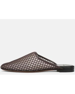 Vince Dakota Netted Mule - White