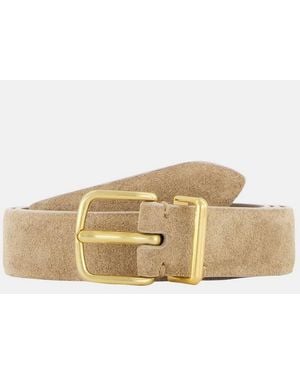 Vince Kaia 25Mm Suede Belt - Natural