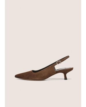 Vince Sabra Suede Slingback Heel - Natural
