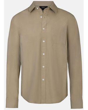 Vince Cotton Poplin Button-Front Shirt - Natural