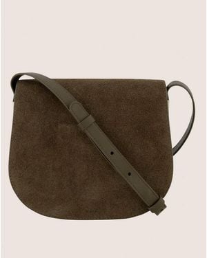 Vince Eris Suede Crsbody Wallet, Ms Ochre - Natural