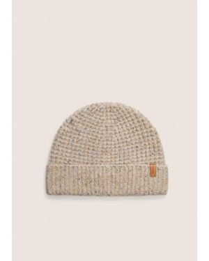 Vince Thermal-Stitch Merino Wool-Blend Beanie - Natural