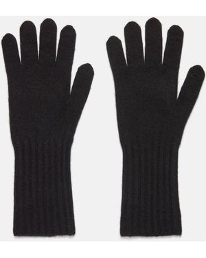 Vince Plush Cashmere Gloves - Black