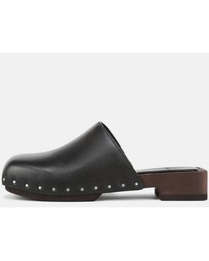 Vince Margarita Leather Clog - White