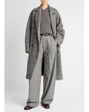 Vince Italian Wool-Blend Overcoat - Gray