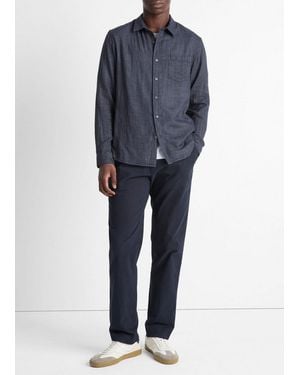 Vince Double Face Long Sleeve - Blue