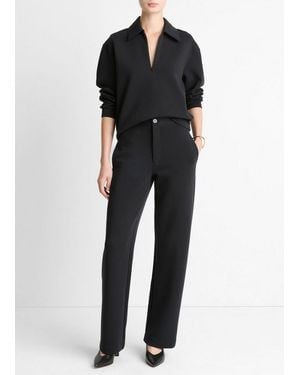 Vince Cotton-Blend Trouser - Black