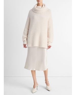 Vince Satin Slip Skirt - Natural