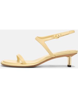 Vince Ester Leather Sandal, Butter, Size 7 - White