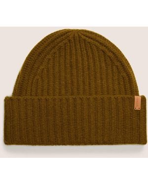 Vince Plush Cashmere Chunky-Knit Beanie, Ms Ochre - Green