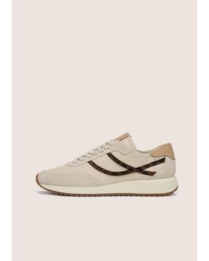Vince Santa Monica Leather & Suede Sneaker - Natural