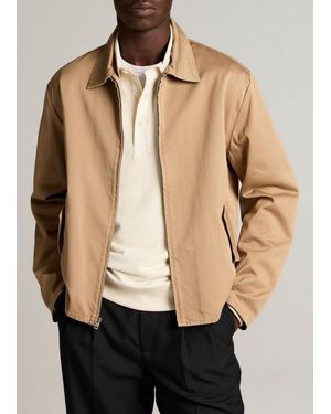 Vince Brushed Cotton Twill Field Jacket - Natural