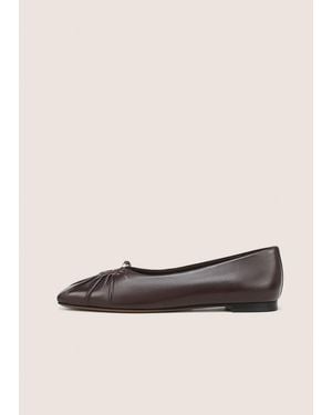 Vince Dany Leather Flat - Natural