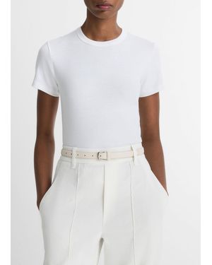 Vince Pima Cotton-Blend '90S Shrunken T-Shirt - White