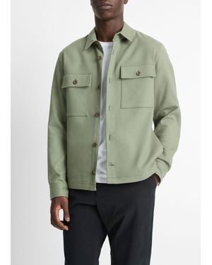 Vince Double-Face Workwear Shirt Jacket - Green