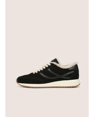 Vince Santa Monica Shearling Sneaker - Black