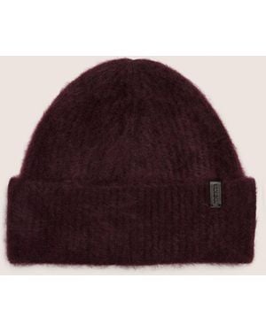 Vince Brushed Cashmere Beanie - Red