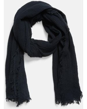 Vince Cotton Gauze Wrap - Blue