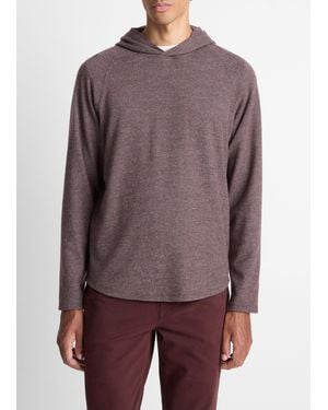 Vince Broken Twill Pullover Hoodie - Purple