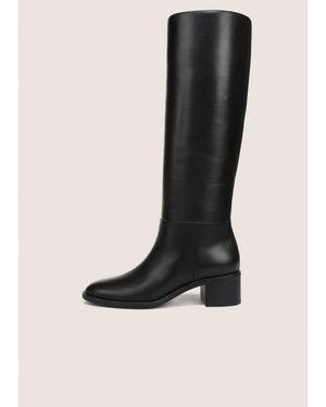 Vince Pace Leather Knee Boot - Black