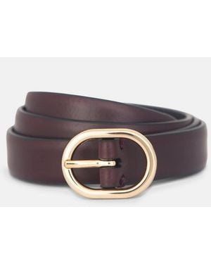 Vince 20Mm Spazzolato Leather Belt - White