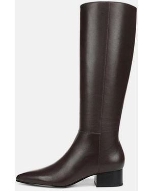Vince Adan Leather Knee Boot - Black