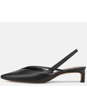 Vince Clara Leather Slingback Heel - White