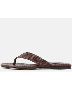 Vince Lotus Leather Sandal - White