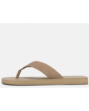 Vince Fiji Suede Thong Sandal - White