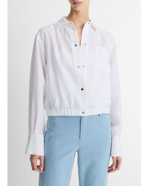 Vince Summer Shirt Jacket - White