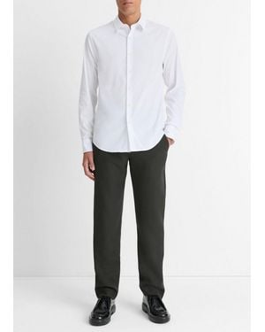 Vince Stretch-Cotton Poplin Shirt - White
