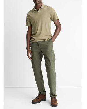 Vince Owen Athletic Stretch-Cotton Pant - Green