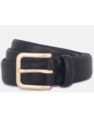 Vince 30Mm Leather Belt - Blue