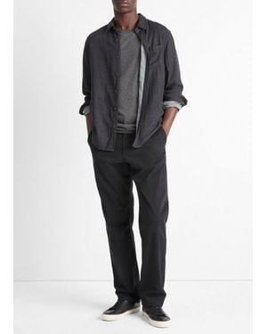 Vince Double Face Long Sleeve - Gray