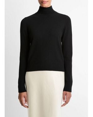 Vince Cashmere Turtleneck Sweater - Black