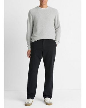 Vince Louie Relaxed Stretch-Cotton Pant - Gray